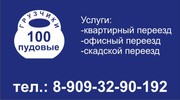 100ПУДовые грузчики. Тел.: 8-909-32-90-192.